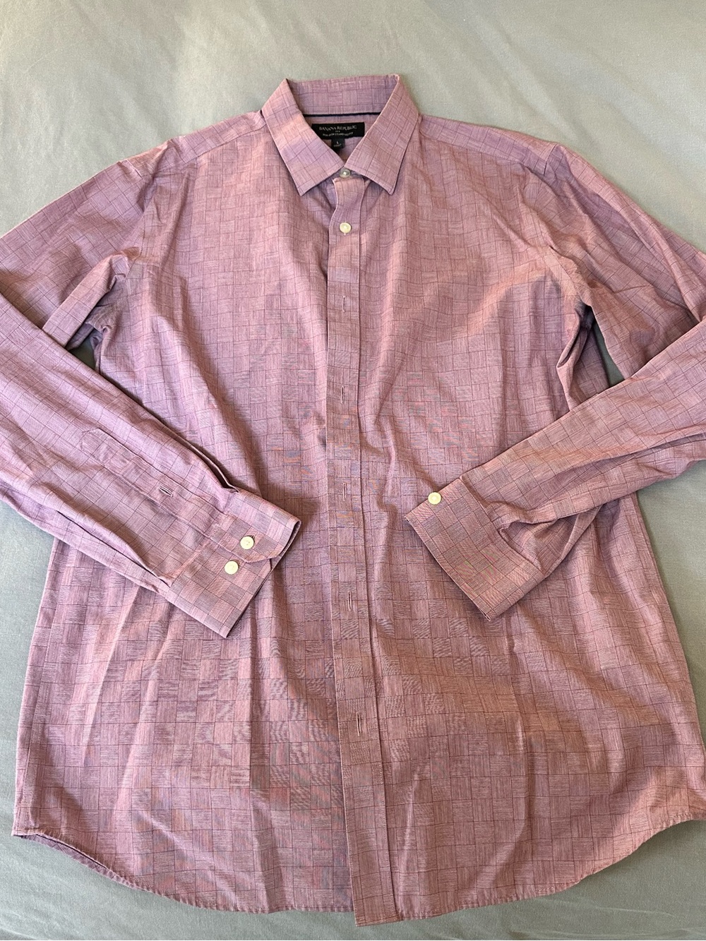 Banana Republic Men's Patterned Dress Shirt